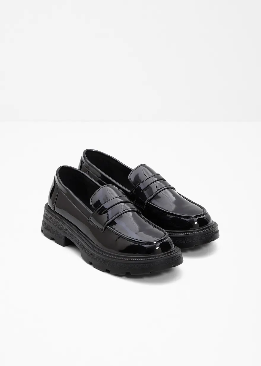 Bonprix Modischer Chunky Loafer Mit Profilierter Außensohle - Schwarz