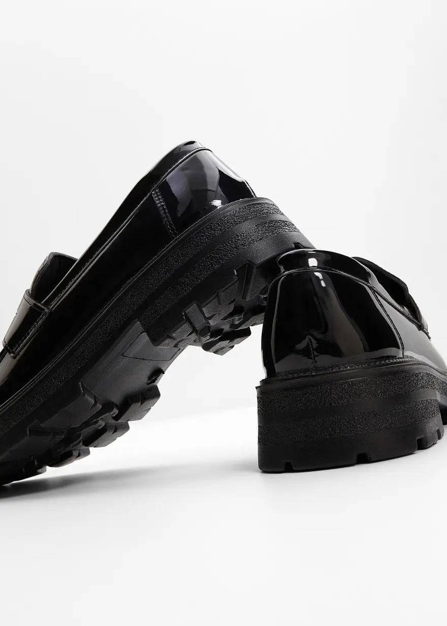 Bonprix Modischer Chunky Loafer Mit Profilierter Außensohle - Schwarz