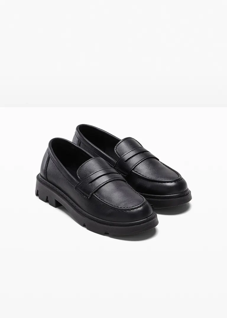 Bonprix Modischer Chunky Loafer Mit Profilierter Außensohle - Schwarz