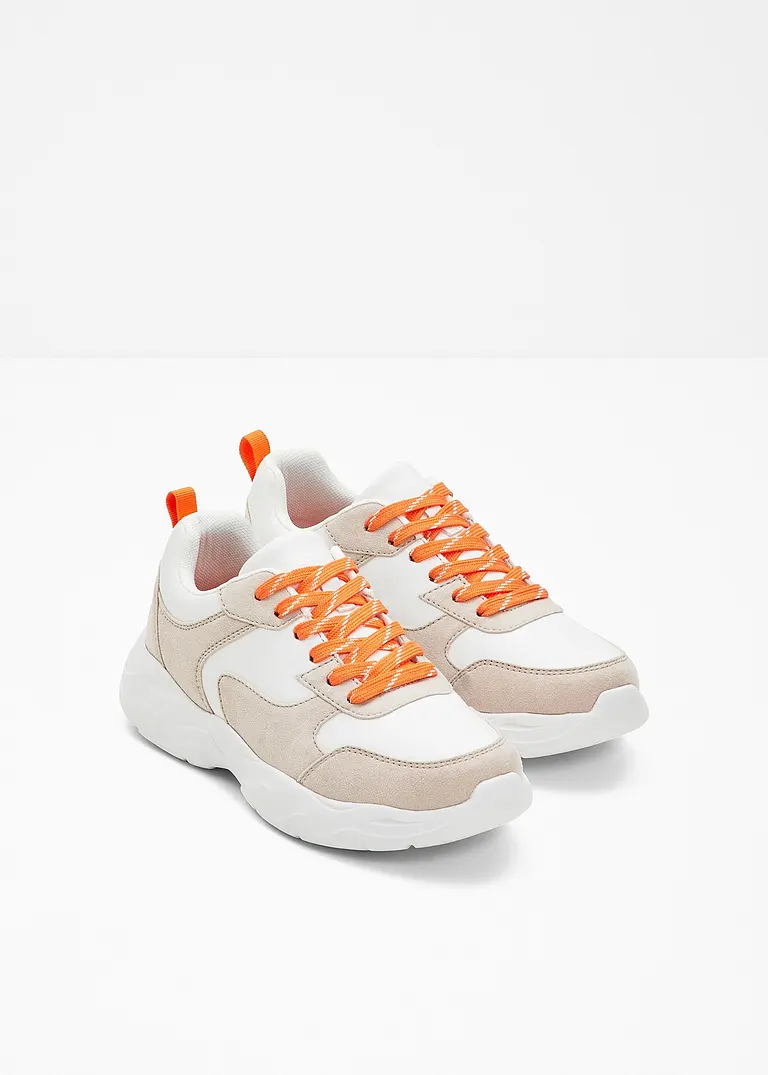 Bonprix Modischer Chunky Sneaker Im Sportlichen Design - Beige