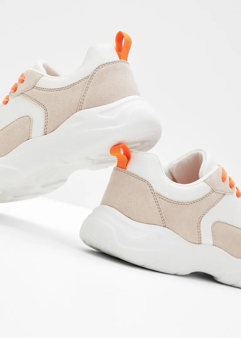 Bonprix Modischer Chunky Sneaker Im Sportlichen Design - Beige