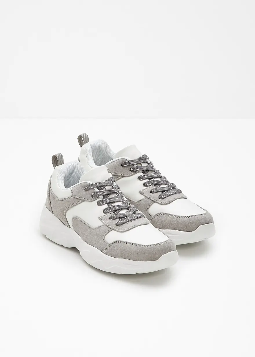 Bonprix Modischer Chunky Sneaker Im Sportlichen Design - Grau