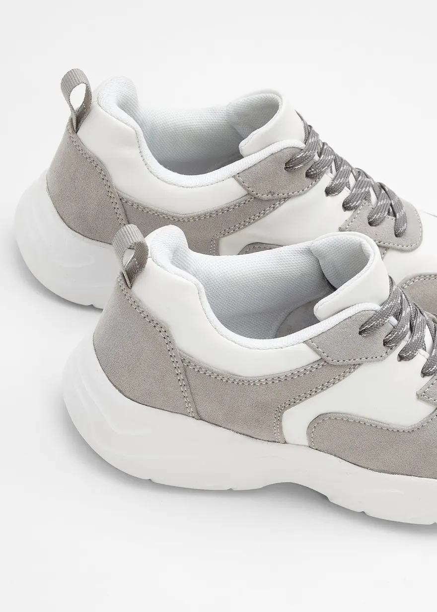 Bonprix Modischer Chunky Sneaker Im Sportlichen Design - Grau