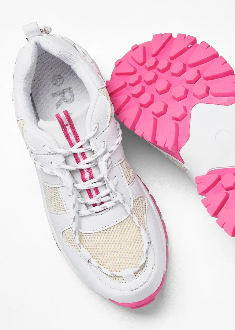 Bonprix Modischer Chunky Sneaker Mit Dekorativer Schnürung - Pink - Damen