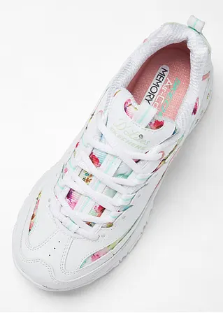 Bonprix Modischer Chunky Sneaker Von Skechers Mit Blumenmuster - Weiß