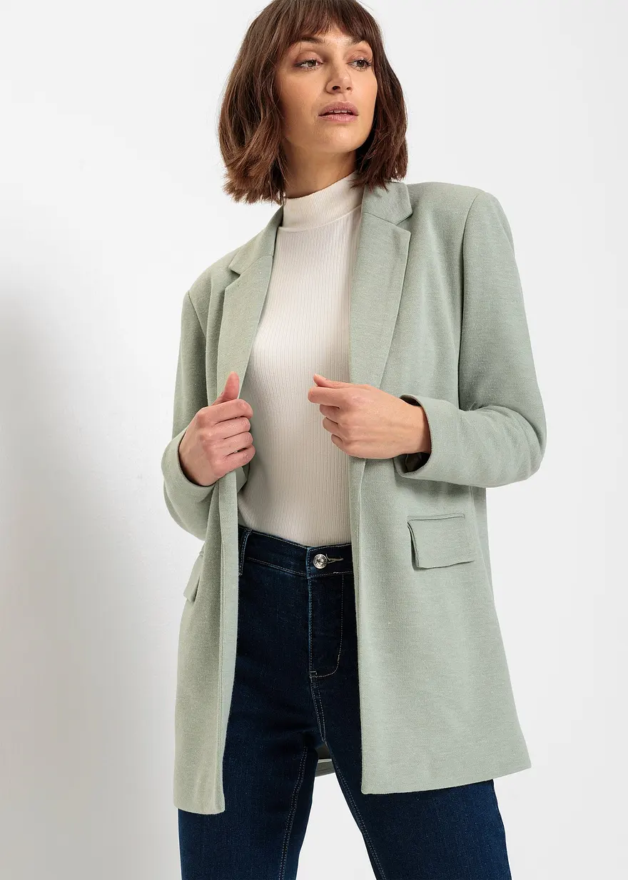Bonprix Modischer Jersey-Blazer Mit Leichten Schulter-Pads