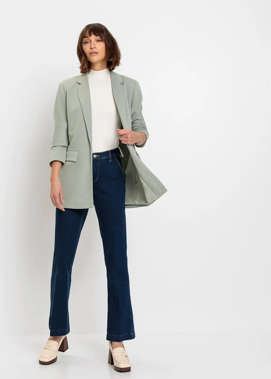 Bonprix Modischer Jersey-Blazer Mit Leichten Schulter-Pads