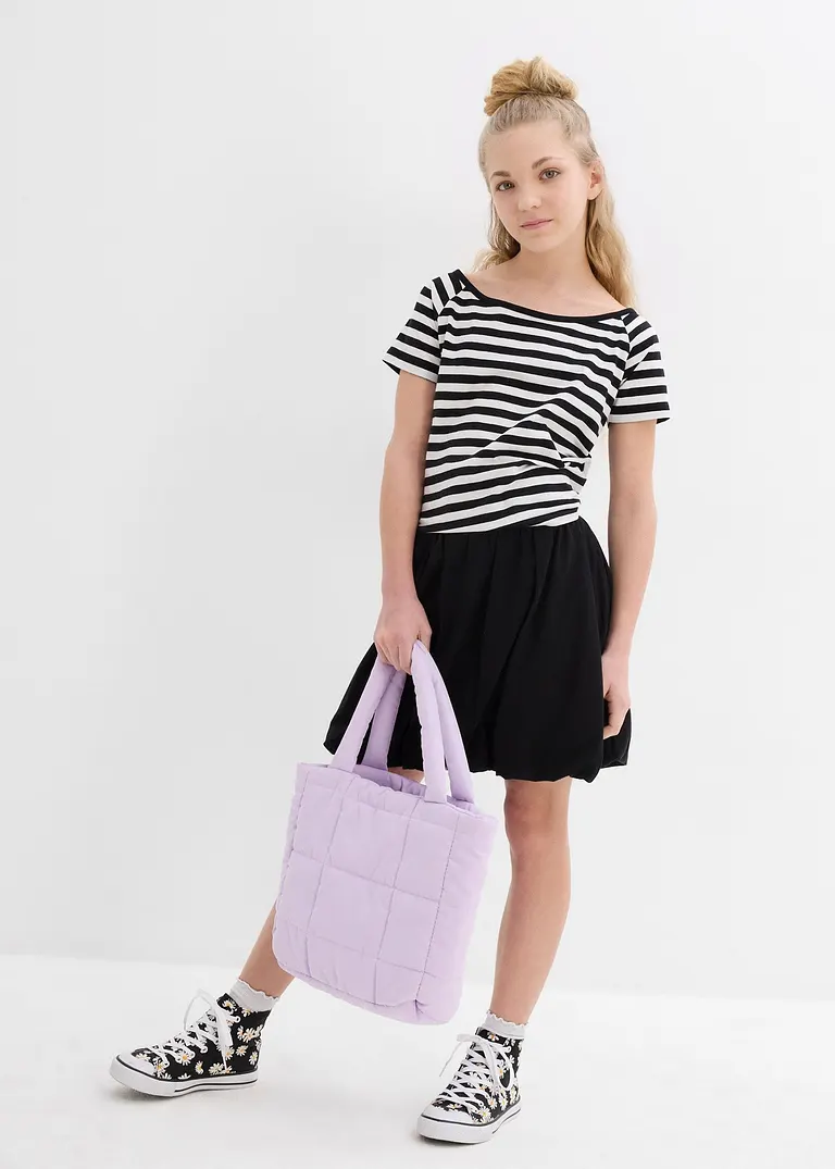 Bonprix Modischer Mädchen Ballonrock Für Mädchen - Schwarz