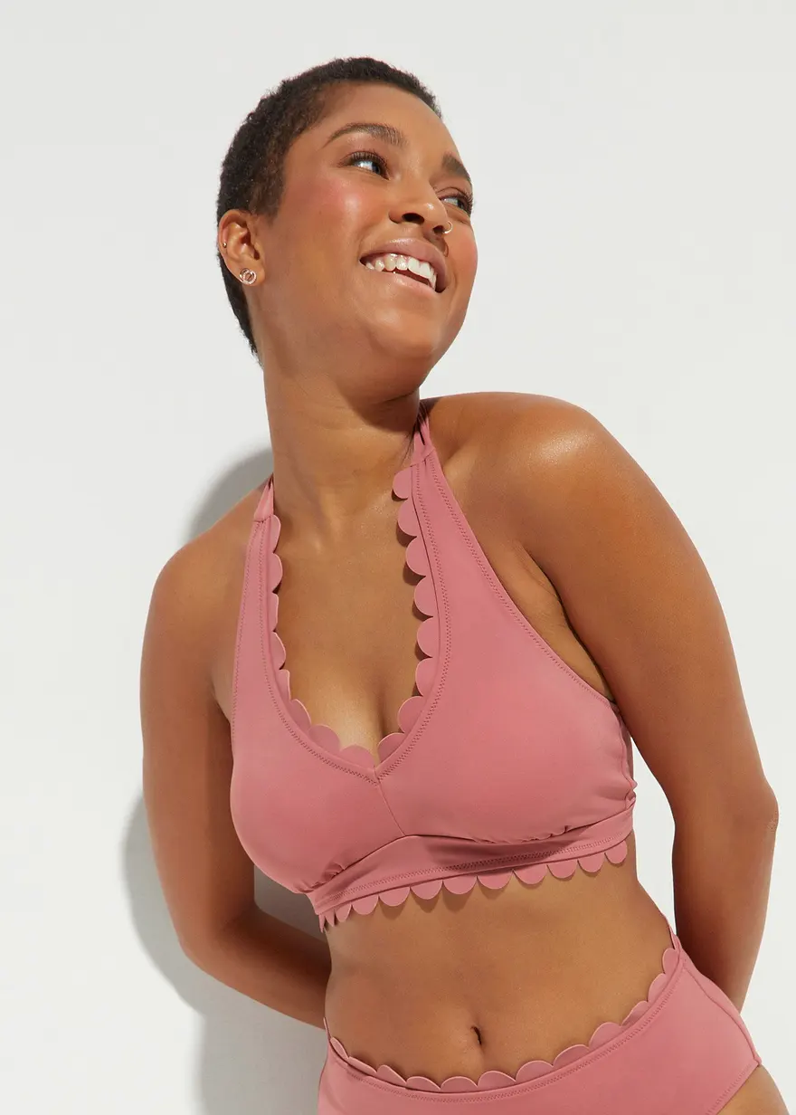 Bonprix Modischer Neckholder Bikini Aus Nachhaltiger Badeware - Softbeere