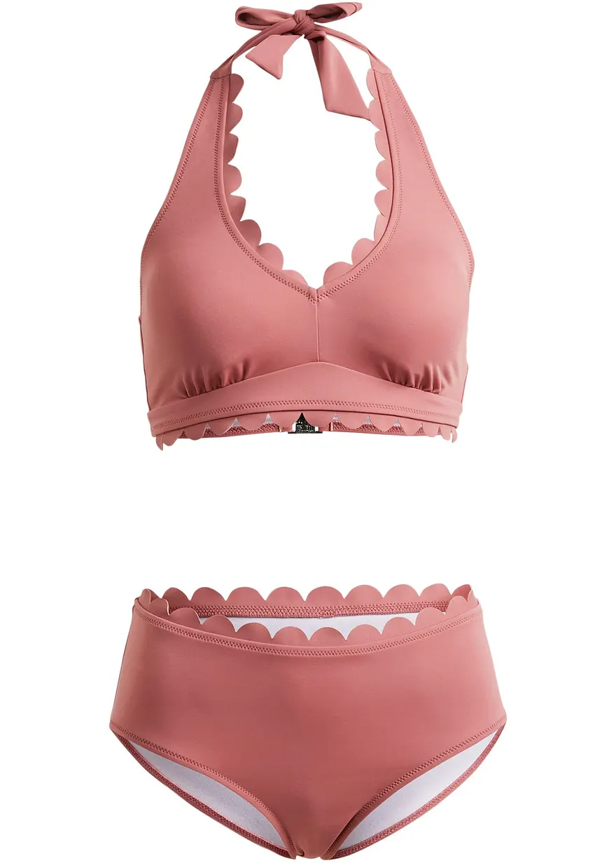 bonprix Modischer Neckholder Bikini aus nachhaltiger Badeware - softbeere