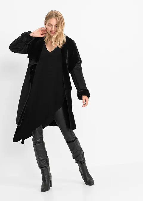 Bonprix Modischer Pullover Mit Asymmetrischem Saum - Schwarz