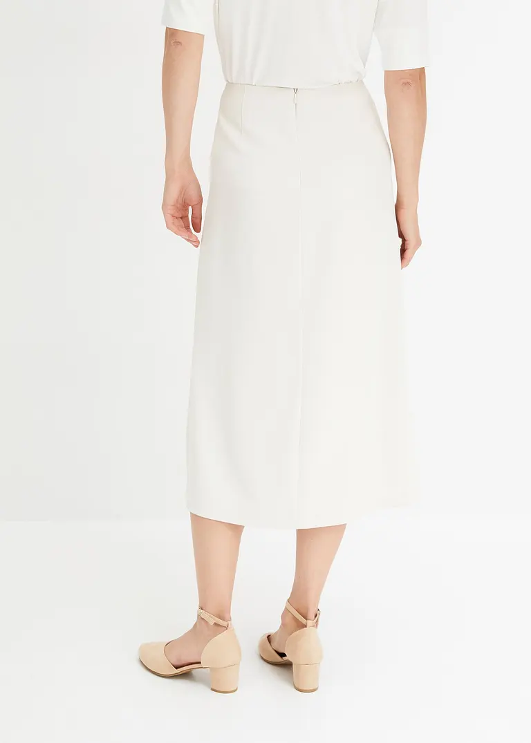 Bonprix Modischer Rock In Wickeloptik Mit Dekorativen Knöpfen Oben Am Bund