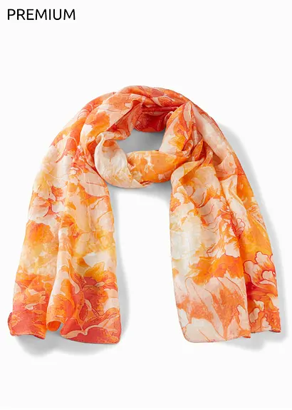 bonprix Modischer Schal aus hochwertiger Premium Seide - rot