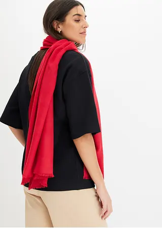 Bonprix Modischer Schal Aus Weicher Viskose - Rot - Damen
