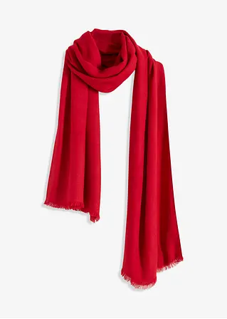 bonprix Modischer Schal aus weicher Viskose - rot - Damen