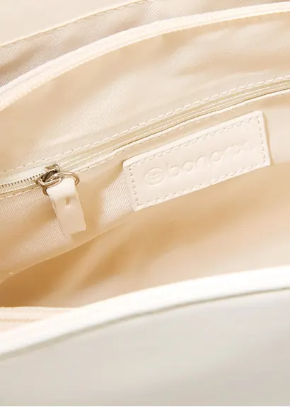 Bonprix Modischer Shopper In Lederoptik - Beige - Damen