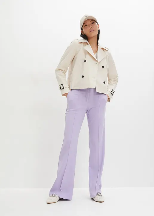Bonprix Modischer Trenchcoat Mit Verkürztem Schnitt - Beige