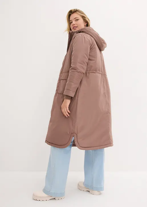 Bonprix Modischer Weiter Parker Mit Tunnelzug - Braun - Damen
