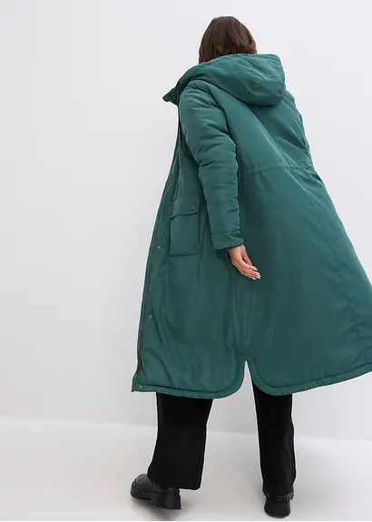 Bonprix Modischer Weiter Parker Mit Tunnelzug - Grün - Damen