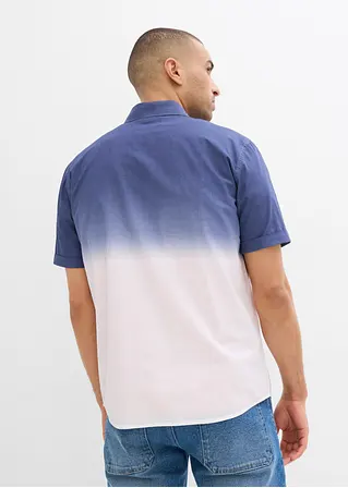 Bonprix Modisches Hemd Aus Reiner Baumwolle - Blau - Herren