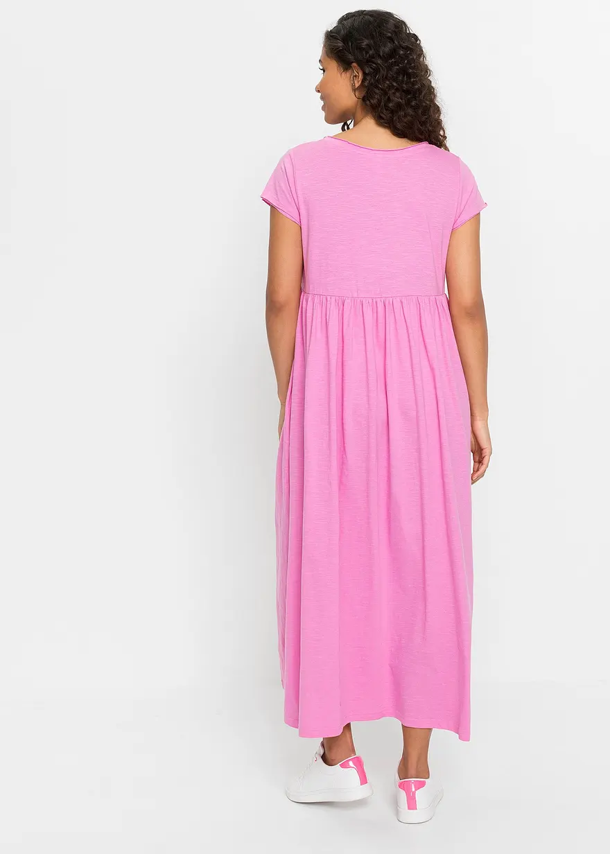 Bonprix Modisches Jerseykleid Mit Seitlichen Taschen Und Rundhalsausschnitt