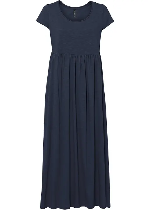 bonprix Modisches Jerseykleid mit seitlichen Taschen und Rundhalsausschnitt