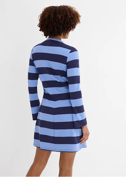 Bonprix Modisches Jerseykleid Mit Stehkragen Und Seitlicher Raffung