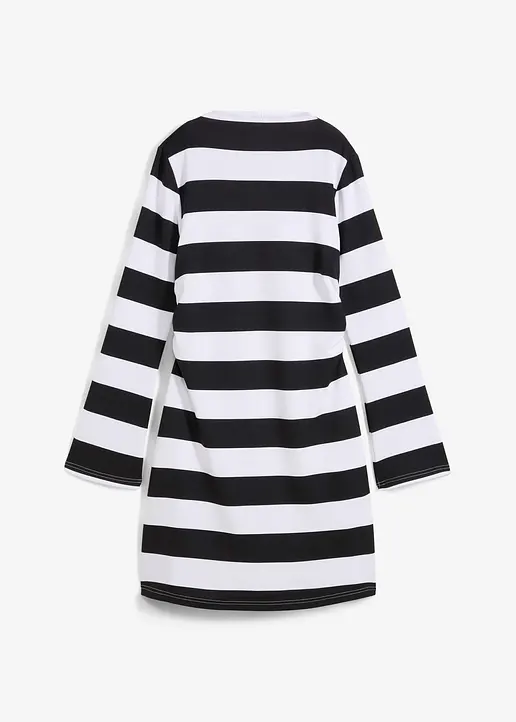 bonprix Modisches Jerseykleid mit Stehkragen und seitlicher Raffung