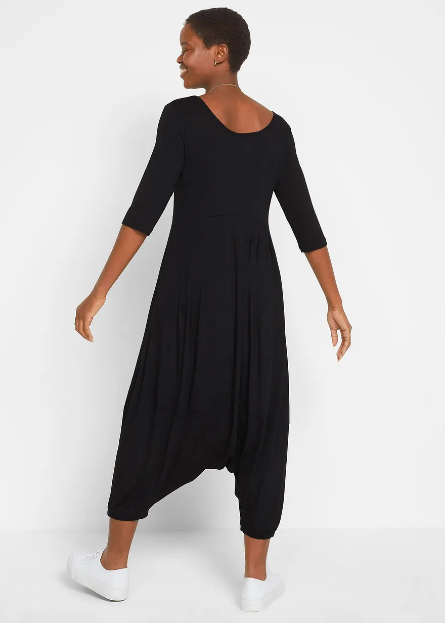 Bonprix Modisches Jumpsuit Mit Haremshose Und Rundhals Aus Nachhaltiger Viskose