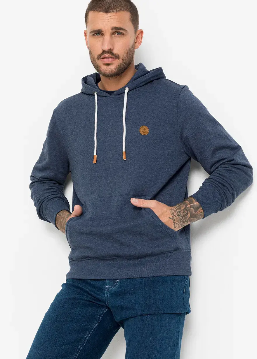 Bonprix Modisches Kapuzensweatshirt Mit Einer Kanguruhtasche Innen Weich Angeraut