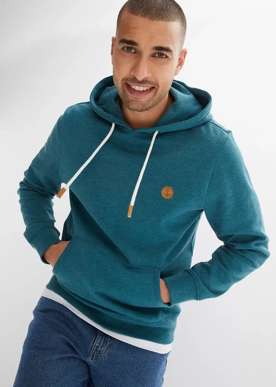 Bonprix Modisches Kapuzensweatshirt Mit Einer Kanguruhtasche Innen Weich Angeraut