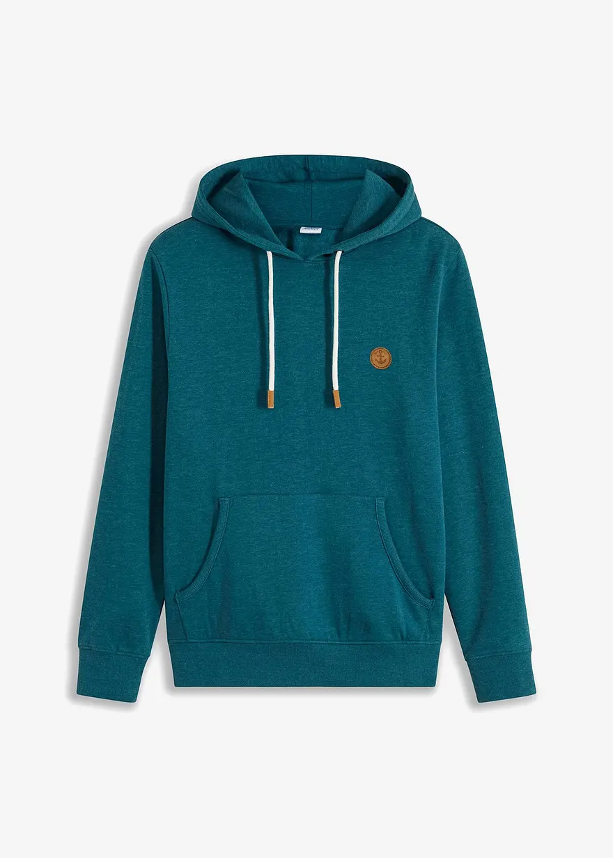 bonprix Modisches Kapuzensweatshirt mit einer Kanguruhtasche innen weich angeraut