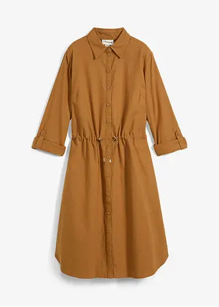 bonprix Modisches Kleid mit Taschen und Gummizug in der Taille knieumspielend