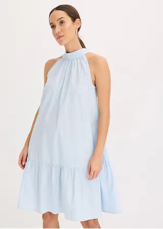 Bonprix Modisches Kurzes Kleid Mit Schleife Hinten - Blau