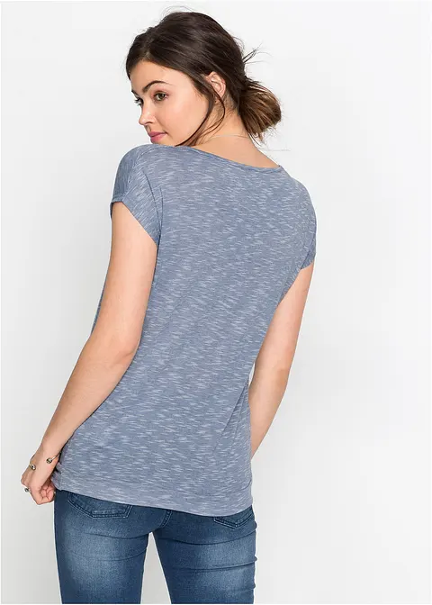 Bonprix Modisches Shirt Mit Stylishem Knoteneffekt - Grau