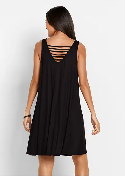 Bonprix Modisches Strandkleid Mit V-Ausschnitt - Schwarz