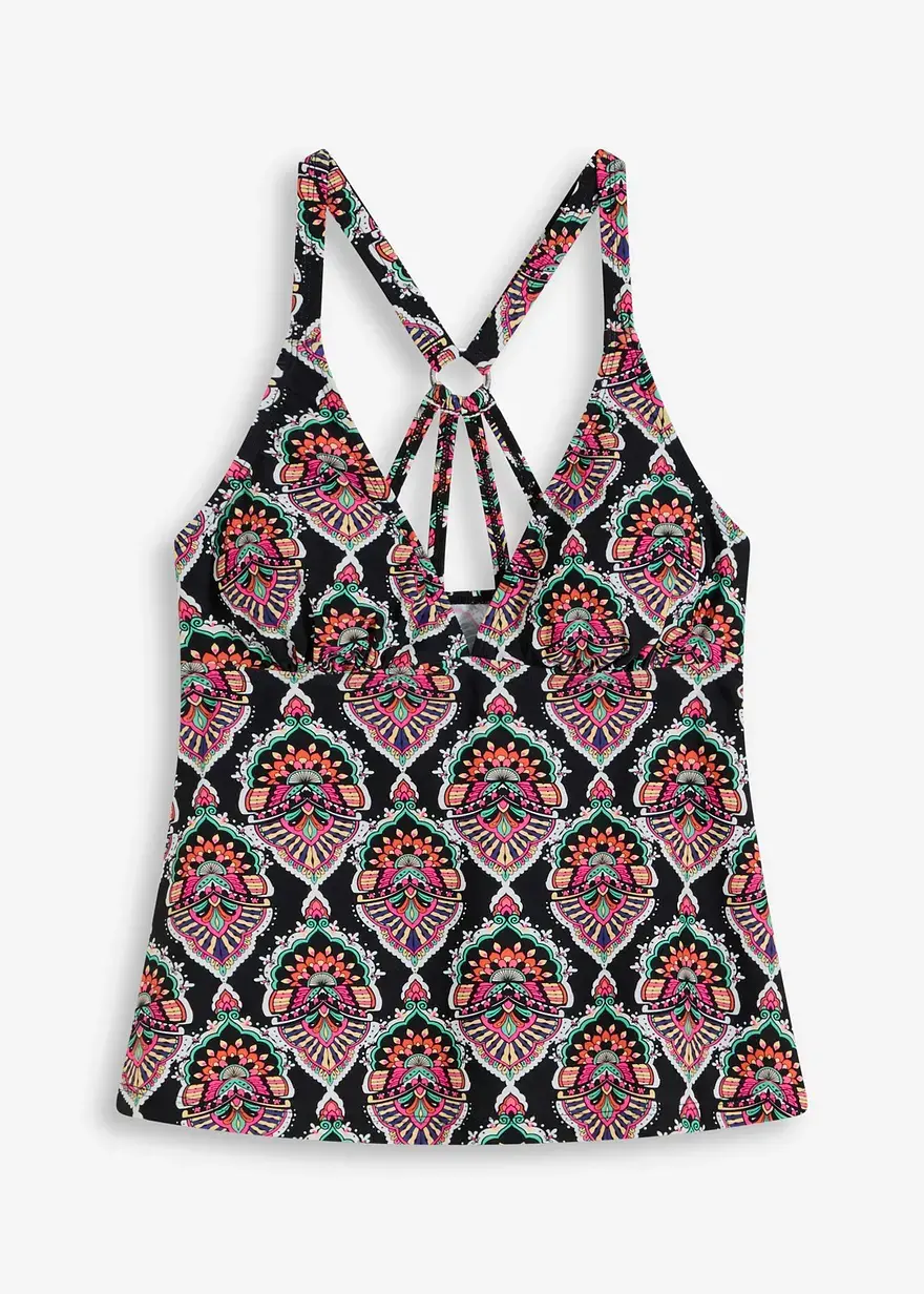 bonprix Modisches Tankini Oberteil mit schönen Details am Rücken - Damen