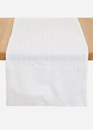 bonprix Nachhaltiger Tischläufer - weiß - Wohnen & Garten