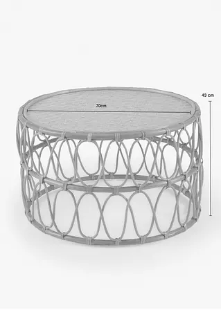 Bonprix Natur Pur Couchtisch Aus Rattangeflecht - Beige