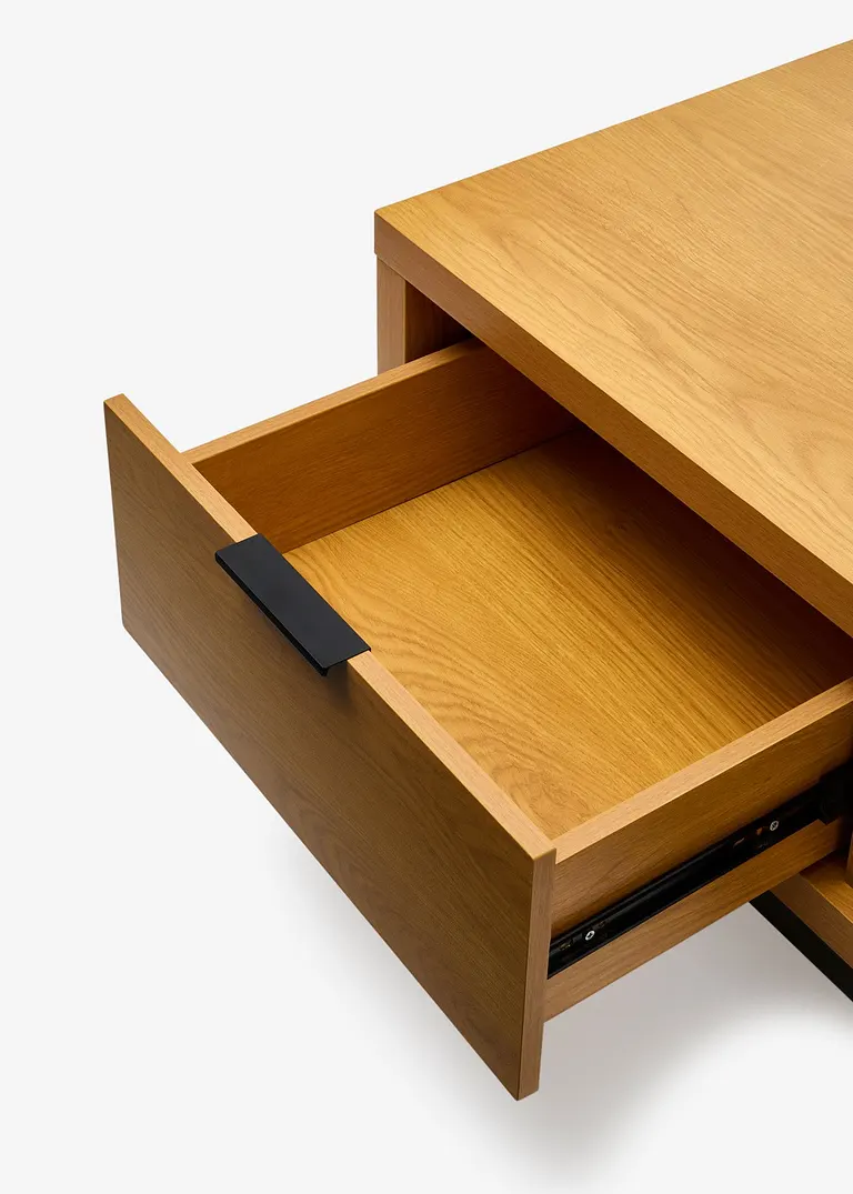 Bonprix Natur Trifft Moderne: Breiter Couchtisch Mit Metallgestell