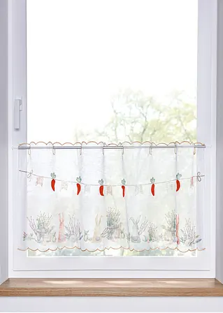 bonprix Niedliche Küchengardine für die Osterzeit - weiß Lochleiste