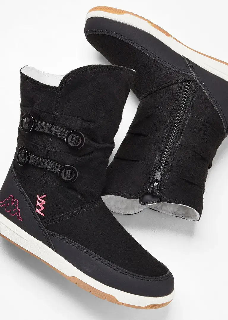 Bonprix Niedlicher Winter Boot Von Kappa Mit Schönen Details - Schwarz