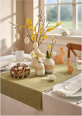 Bonprix Niedliches Hasen-Set Aus Holz - Natürlich Feiern Zu Ostern