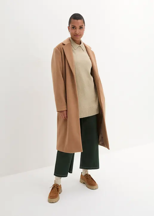 Bonprix Oversize Pullover Mit Turtleneck Sorgt Durch Seitenschlitze Für Mehr Komfort