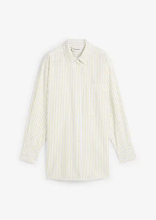 bonprix Oversized Bluse aus einem Bio-Baumwollstoff mit Webstruktur bonprix Oversized Bluse aus einem Bio-Baumwollstoff mit Webstruktur