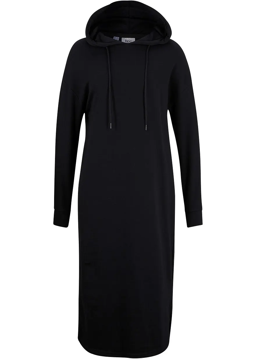 bonprix Oversized Sweatkleid mit Kapuze und seitlichen Schlitzen - Damen