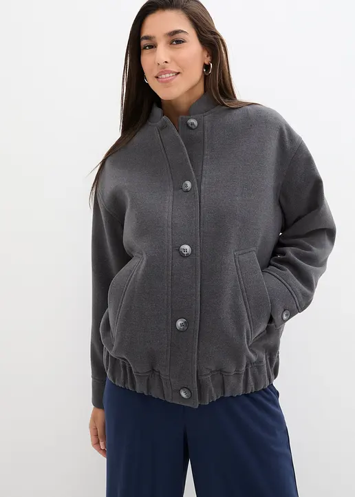 Bonprix Pilotenjacke Mit Knopfleiste Und Seitlichen Eingriffstaschen