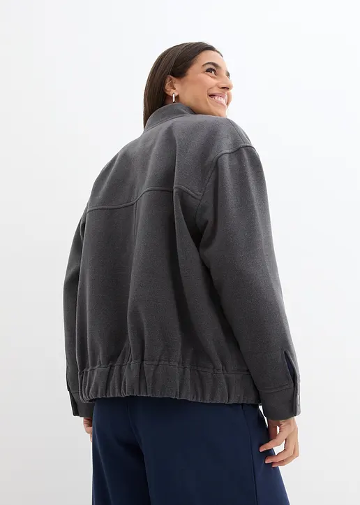 Bonprix Pilotenjacke Mit Knopfleiste Und Seitlichen Eingriffstaschen