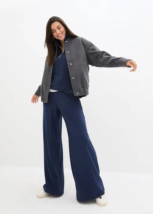 Bonprix Pilotenjacke Mit Knopfleiste Und Seitlichen Eingriffstaschen