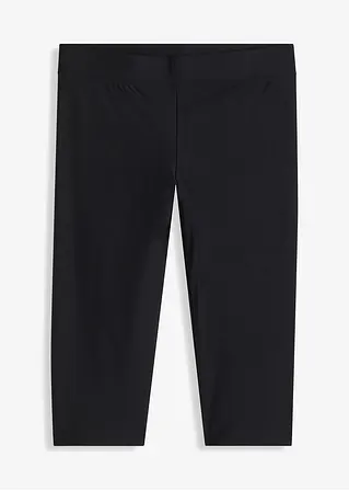 bonprix Praktische Bade-Leggings mit breitem Bund - schwarz